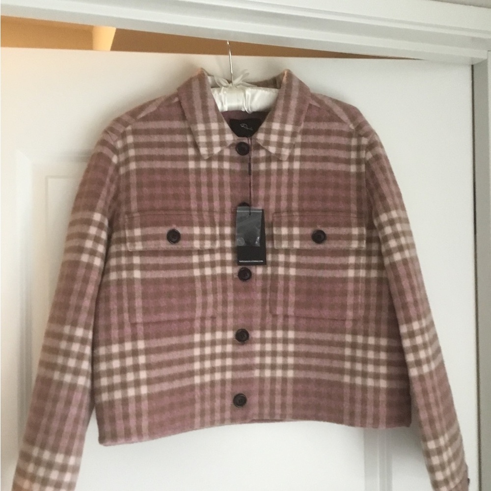 Rails Plaid Jacket in Pink and Cream